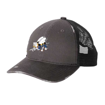 Port Authority®  Distressed Mesh Back Cap