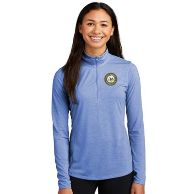 Sport-Tek ®  Women's PosiCharge ® Tri-Blend Wicking 1/4-Zip Pullover