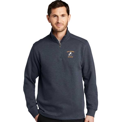 Port Authority®  Slub Fleece 1/4-Zip Pullover - Veteran