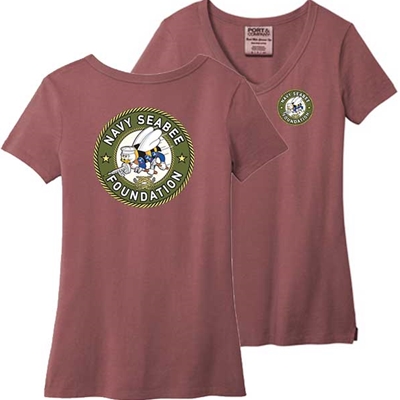 Port &  Company®  Ladies Beach  Wash®  Garment-  Dyed V-Neck  Tee